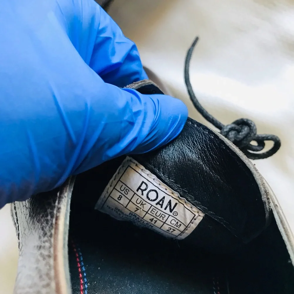 ROAN Brown Leather Men's Shoes